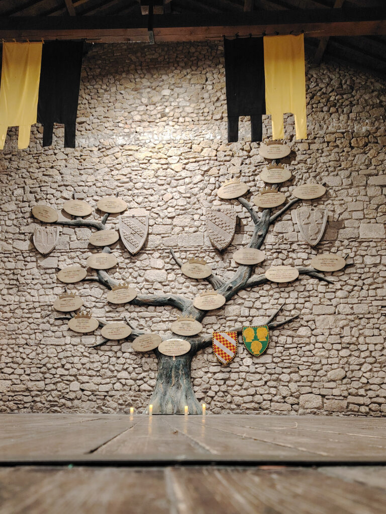 Albero genealogico alla Rocca Malatestiana Verucchio