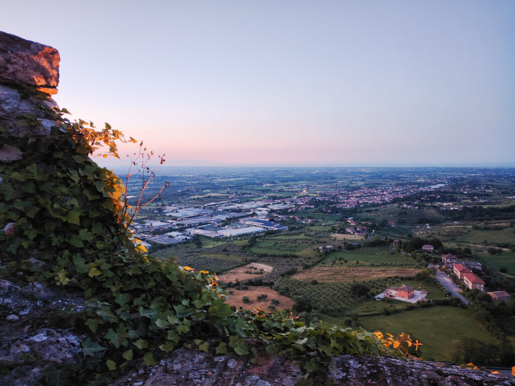 Tramonto dalla Rocca Malatestiana - edera - Verucchio