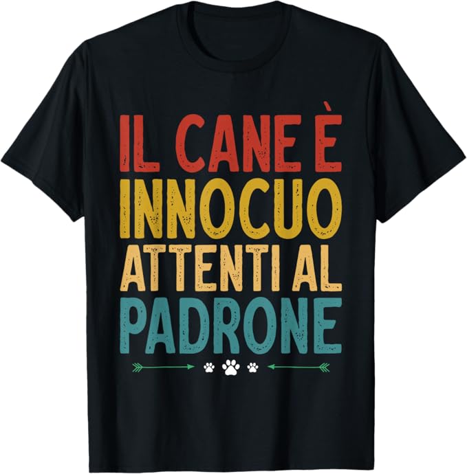 idee regalo maglietta cane attenti al padrone